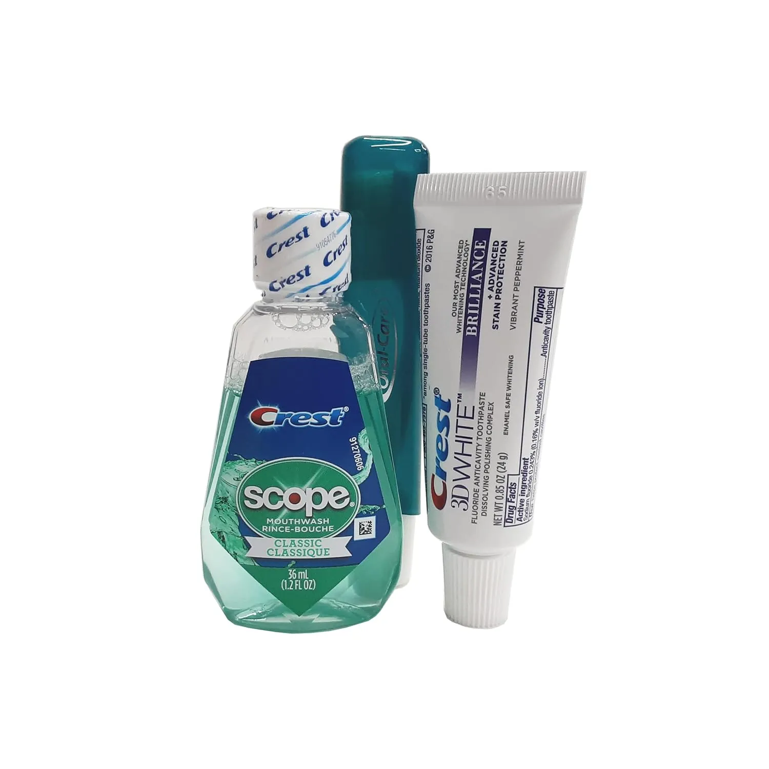 10 Piece Resealable Clear Men's Travel Kit with Shave Cream