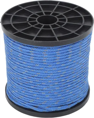 164ft Reflective Camping Rope, 4mm Tent Cord Guyline Rope Polyester Paracord Rope for Tent Tarp,Climbing,Hiking Backpacking (Blue)
