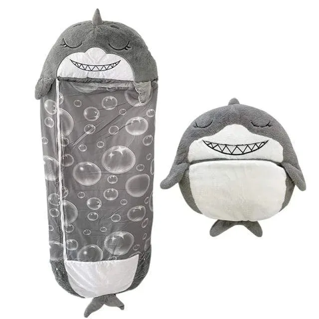 2-in-1 Kids Convertible Plush Pillow Sleeping Bag