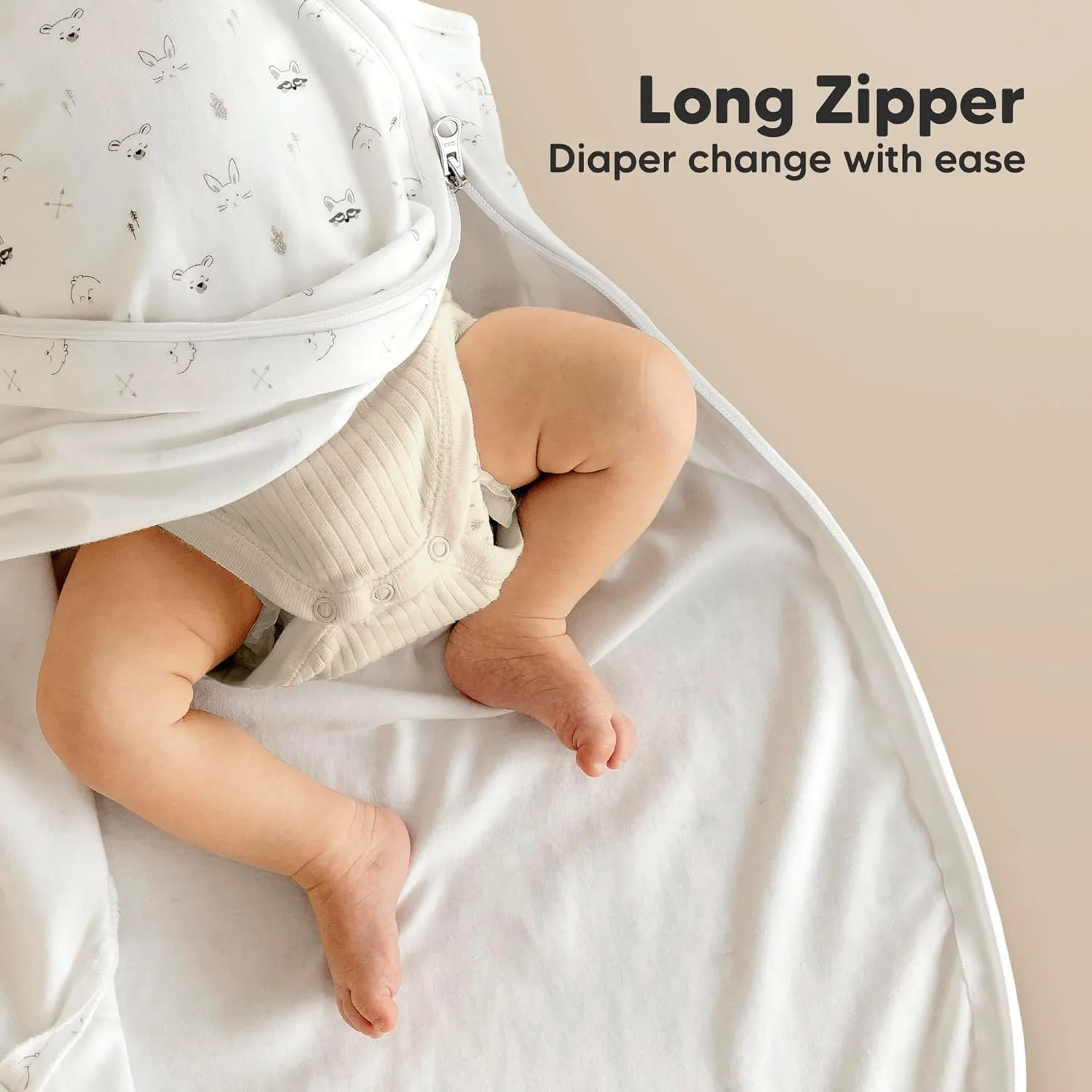 2-Pack Organic Baby Sleep Sacks, 100% Cotton - Soft & Breathable 0.5TOG Baby Wearable Blanket, Toddler Sleeping Sack 6-18 months, Easy to Wear Transitional Swaddles for Newborns, Infants (Nordic, M)