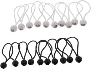 20 Pieces 16cm Heavy Duty Ball Bungee Cord Tie Down Straps for Canopy, Tarp, and Camping