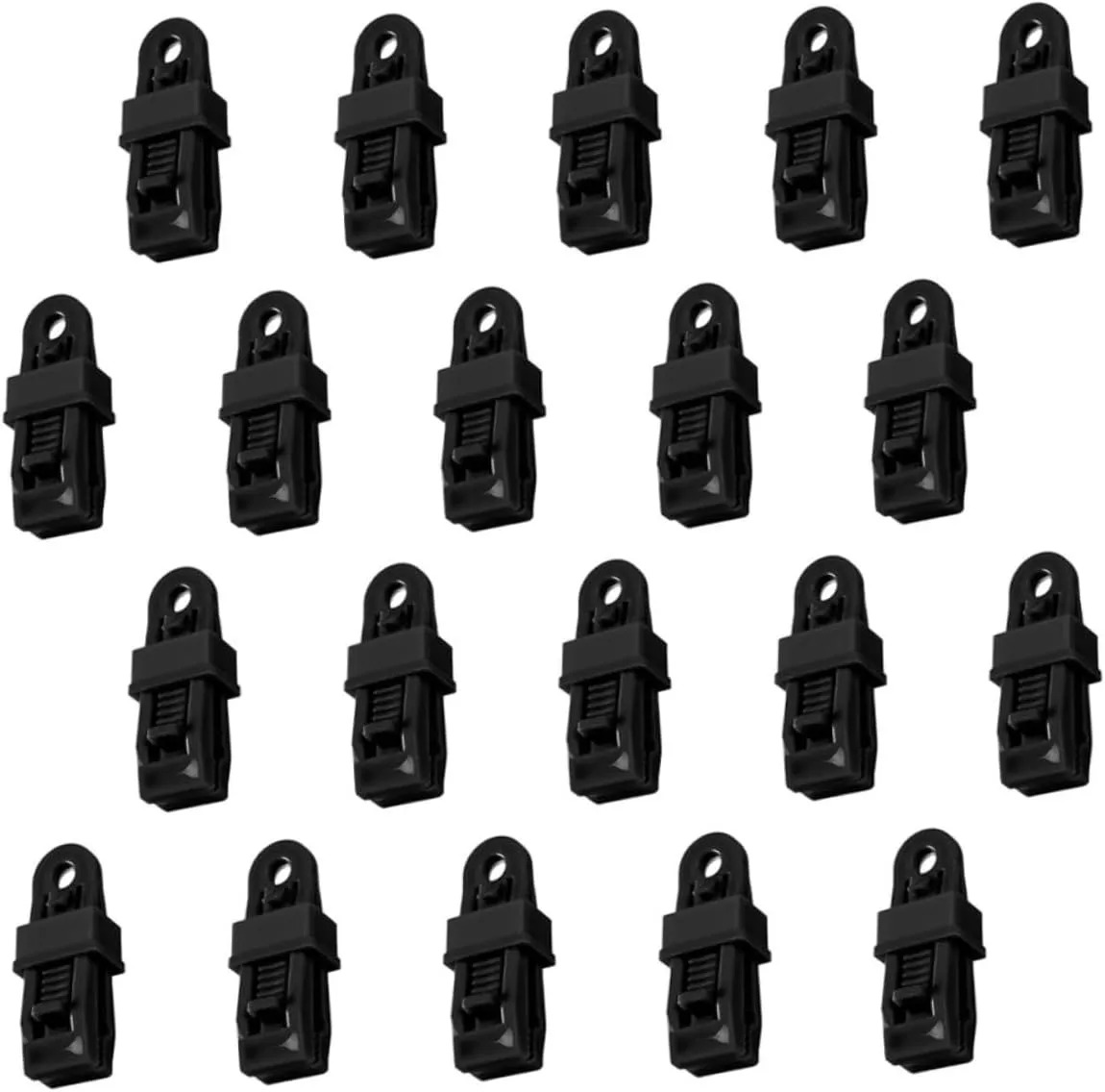 20pcs Tarp Fixator Tools Tent Tarp Clamps Easy Install Locks for Camping