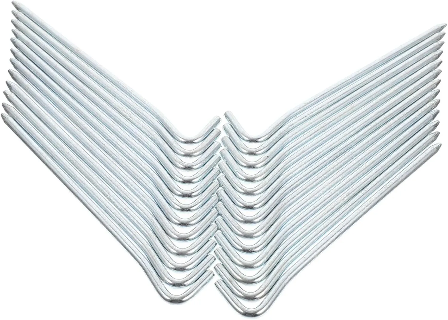 25pcs Heavy Duty Galvanized Iron Tent Stakes Durable Camping Safety Pegs for Secure Outdoor Use Easy to Drive and Pull for Tents and