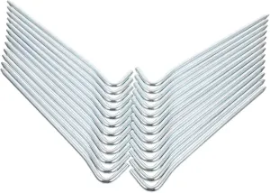 25pcs Heavy Duty Galvanized Iron Tent Stakes Durable Camping Safety Pegs for Secure Outdoor Use Easy to Drive and Pull for Tents and