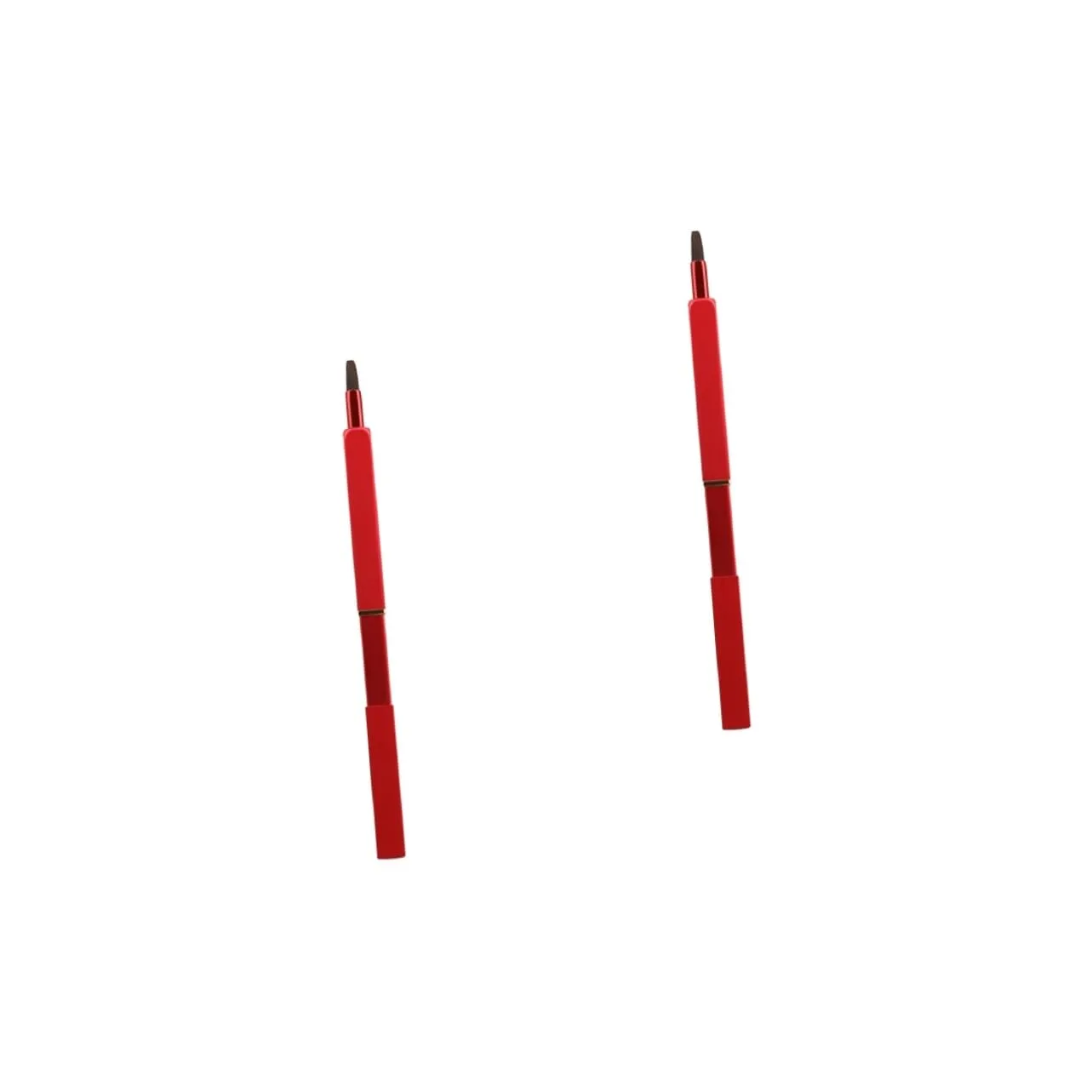 2pcs Handy Lip Brush Lipstick Applicator Makeup Brush Set Angled Perfect for Travel