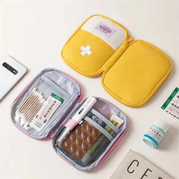 3 Pcs/Set Portable Medical Storage Bag – First Aid Kit Organizer for Travel & Camping