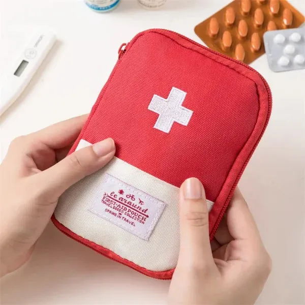 3 Pcs/Set Portable Medical Storage Bag – First Aid Kit Organizer for Travel & Camping
