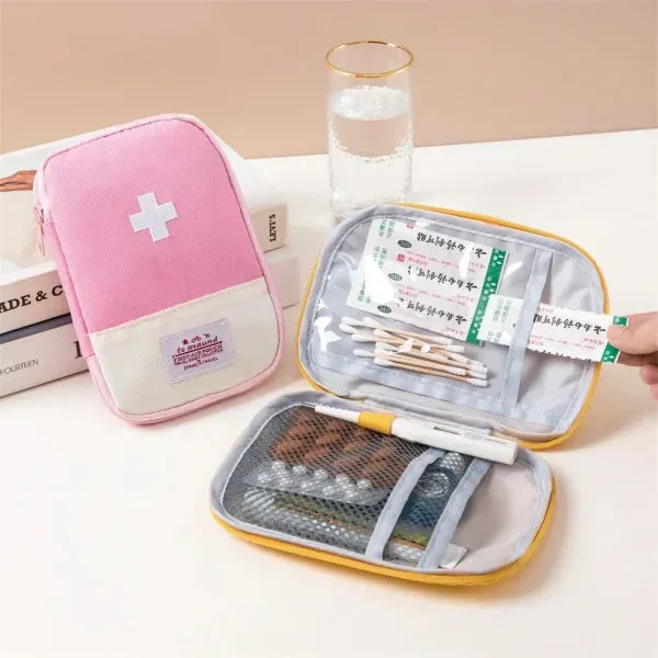 3 Pcs/Set Portable Medical Storage Bag – First Aid Kit Organizer for Travel & Camping
