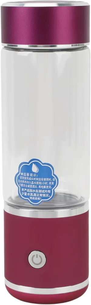 300ml Hydrogen Water Generator Bottle, Hydrogen Rich Water Glass Health Cup Machine for Home Office Travel