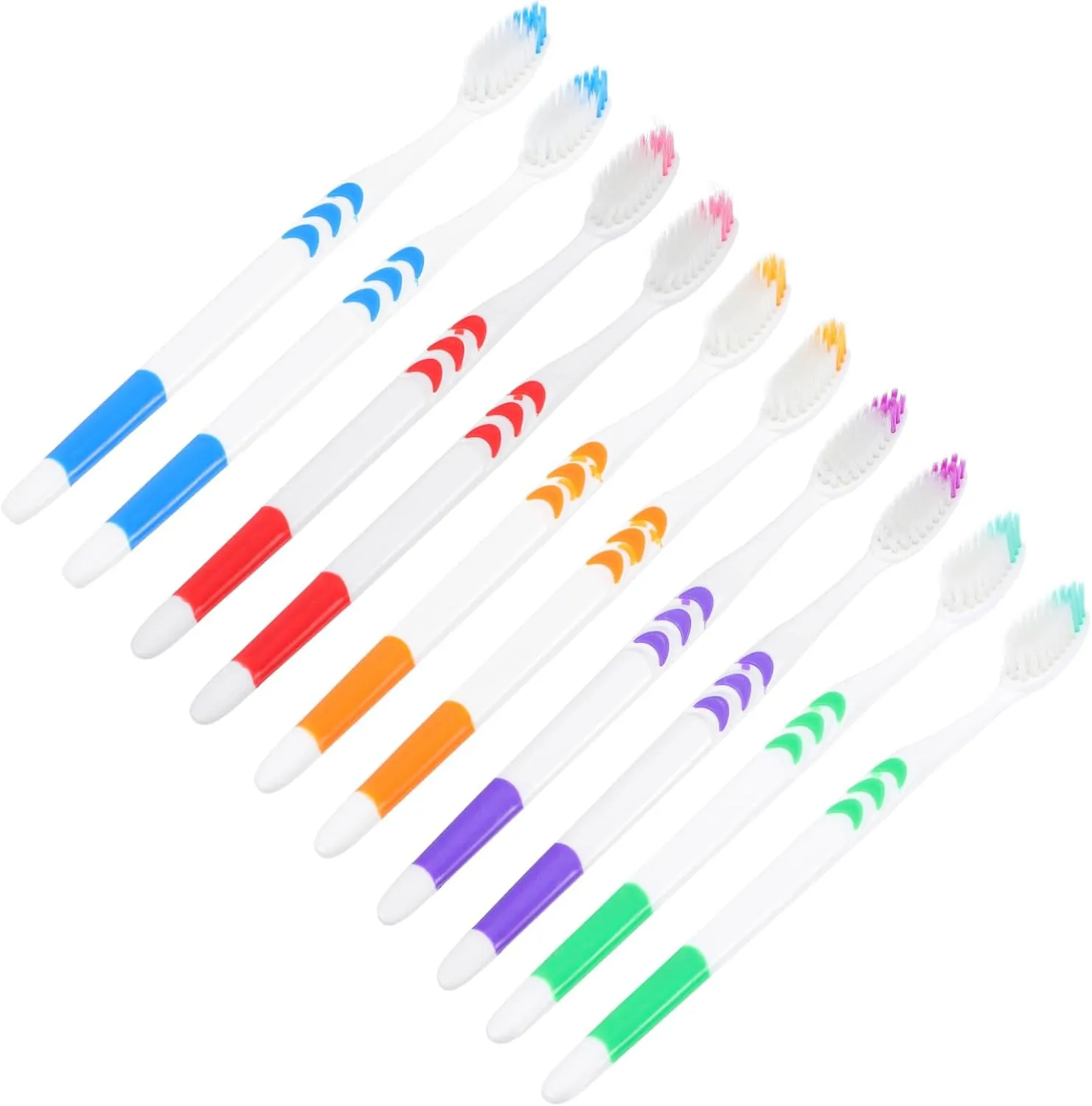 30Pcs Travel Toothbrush Disposable Oral for Home Hotel Use Ergonomic Handle Bristles for Food Particle Removal for Travel and Daily