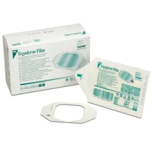 3M Tegaderm  Pad: 3.5" x 4", Transparent Border, 20 Count