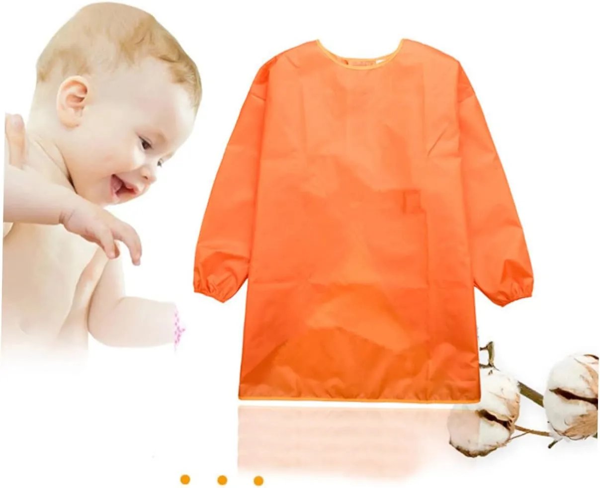 3pcs Children Art Smock Kid Art Smock Painting Smock Waterproof Painting Apron Painting Clothes Water