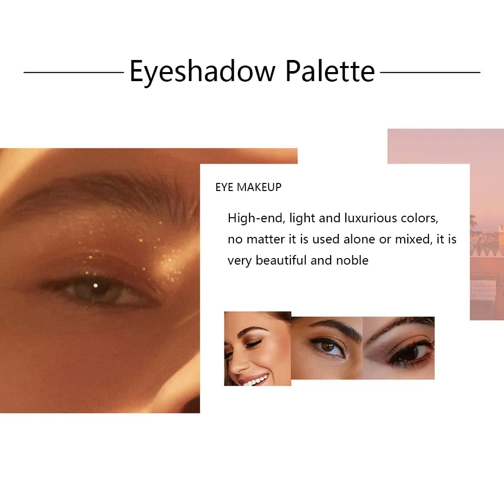 4 Colors Eyeshadow Palette Matte Shimmer Glitter Ultra Pigmented Long Lasting Makeup Eyeshadow Powder Waterproof Eye Shadow Palette Cosmetics Makeup Kit Christmas Party Essentials (2#)