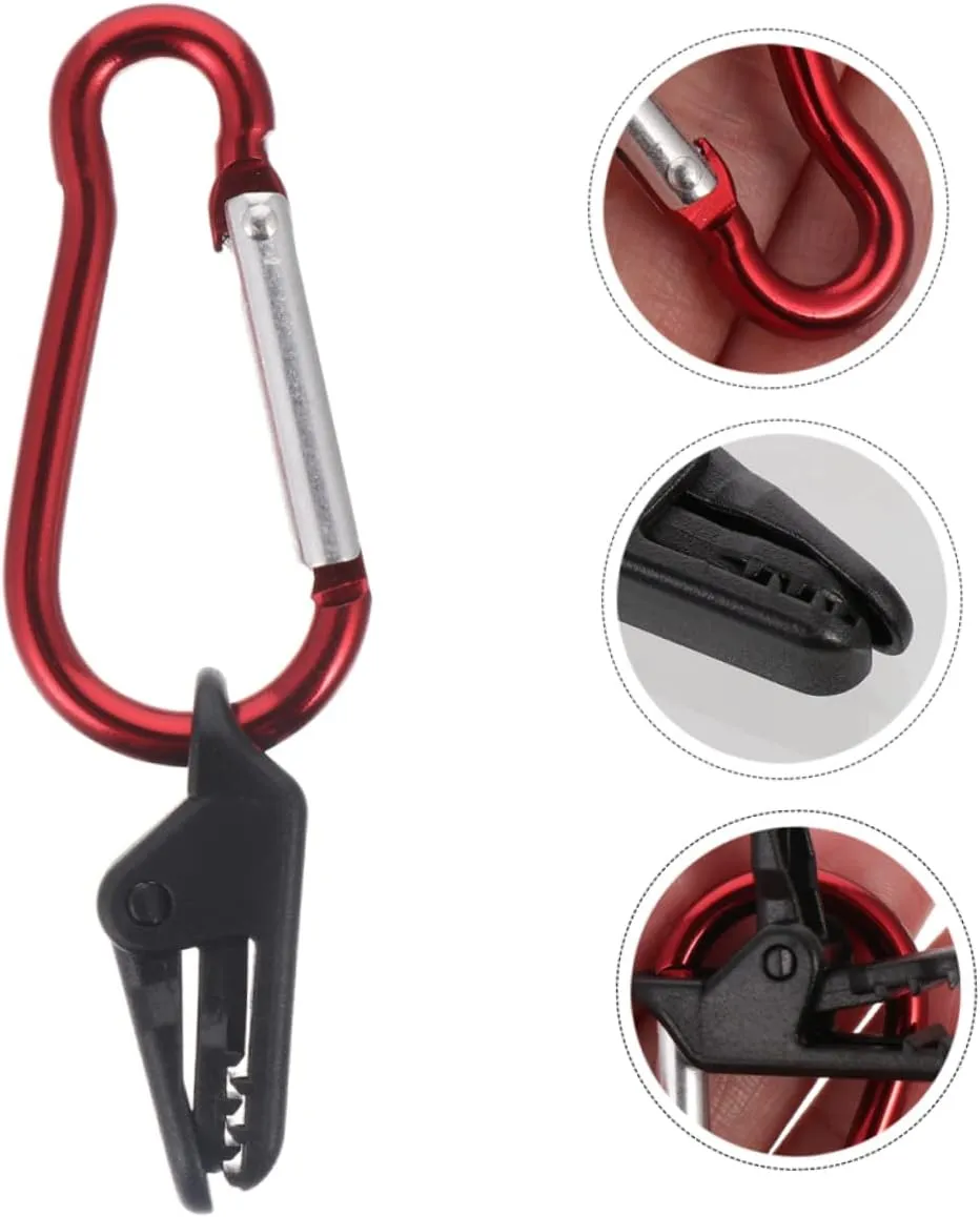 40 Pcs Camping Tent Buckle Car Aluminum Alloy Rv