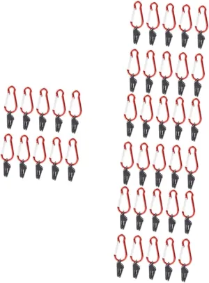 40 Pcs Camping Tent Buckle Car Aluminum Alloy Rv