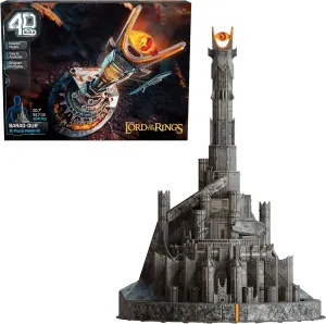 4D Build, Lord of The Rings Barad-Dur Eye of Sauron 3D Model Kit, Lord of The Rings Collectibles & Desk Décor, Adult Puzzle, Building Toys, 3D Puzzles for Adults & Teens, 204 Pieces, for Ages 12 & Up