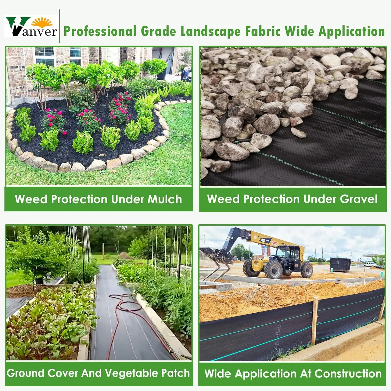 4ftx300ft Garden Landscape Fabric Weed Barrier Fabric Heavy Duty,Weed Blocker Fabric, Geotextile Fabric Under Gravel,Garden Tarp to Prevent Weeds, Landscaping Fabric, Driveway Fabric