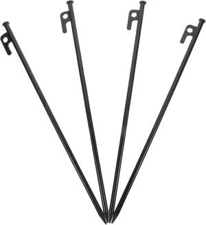 4Pcs Heavy Duty Metal Tent Stakes Camping Pegs for Canopy and Outdoor Use Durable and Resistant Easy to Drive Into Hard Ground for Tents and Tarps