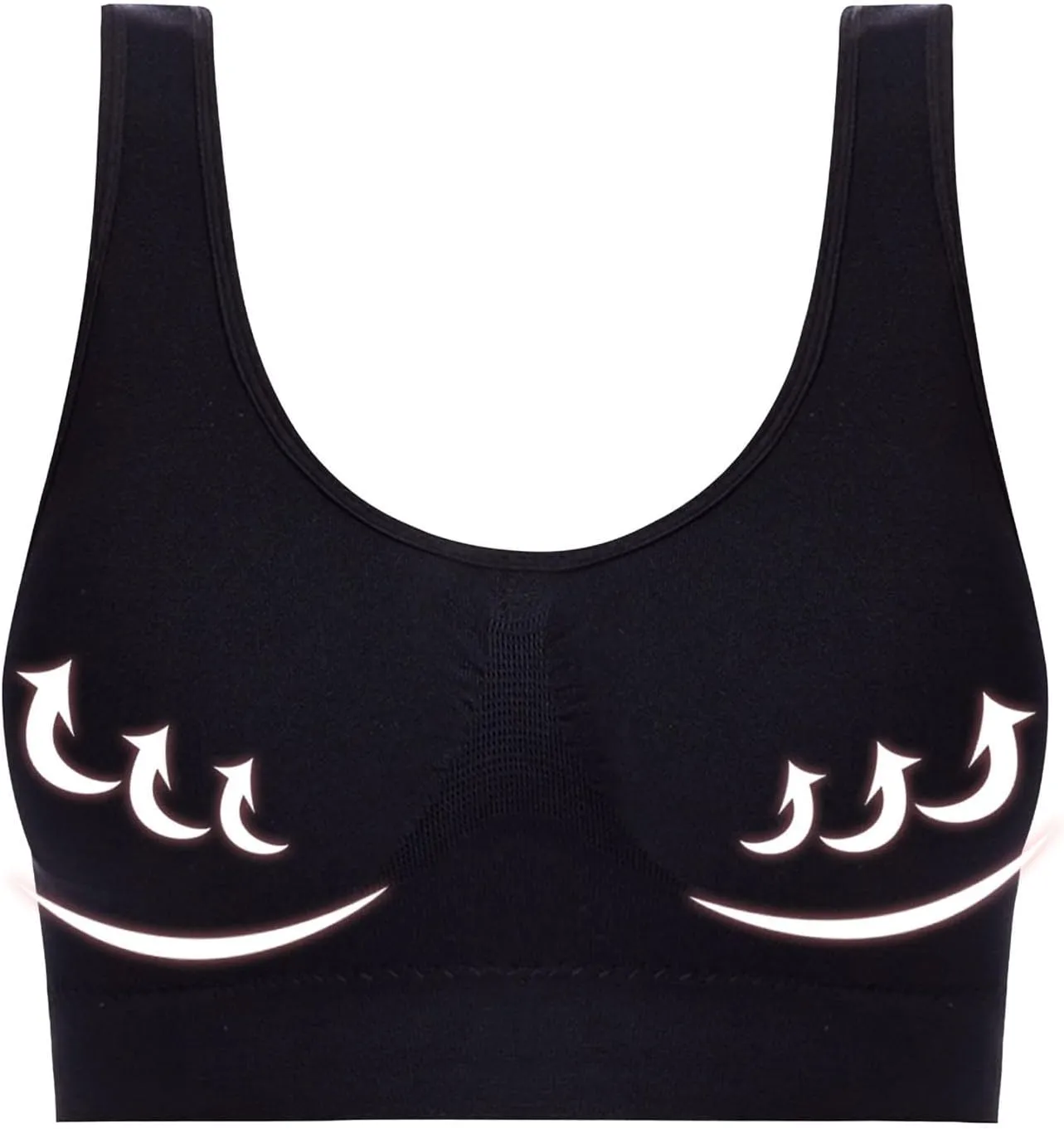 5 Pack Sports Bras for Women Seamless Wireless Workout Everyday Sleep Bra Comfortable & Breathable Removeable Pads