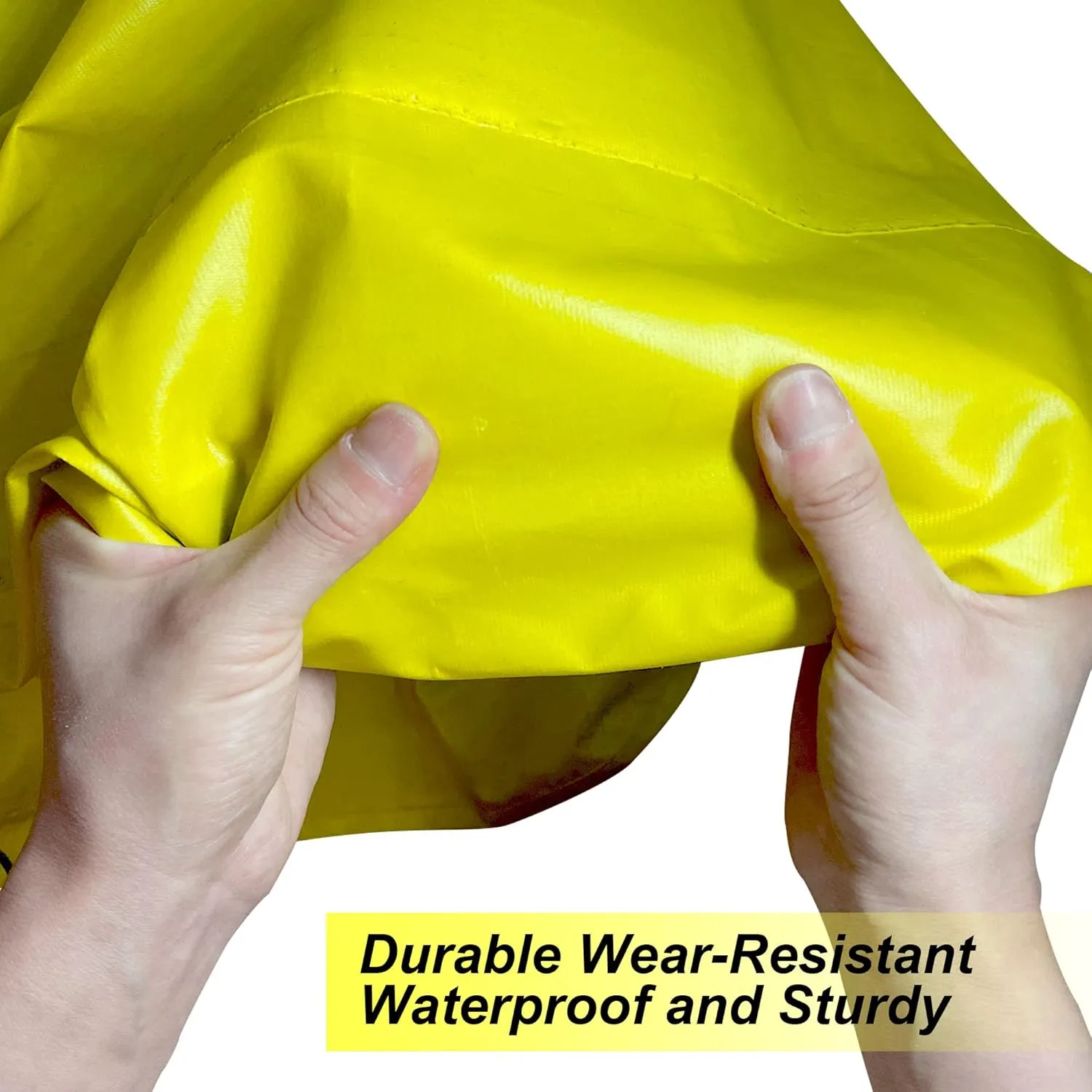 7' X 7' Drain Tarp Heavy Duty Ceiling Leak Diverter Yellow Roof Ceiling Leak Drip Diverter Tarp Kit (7' x 7')