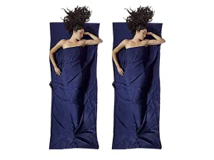 75x210cm 2Pcs Portable Travel - Multi-device compatible Blue Sleeping Bag Navy Affordable delivery Camping Liner for Sheet