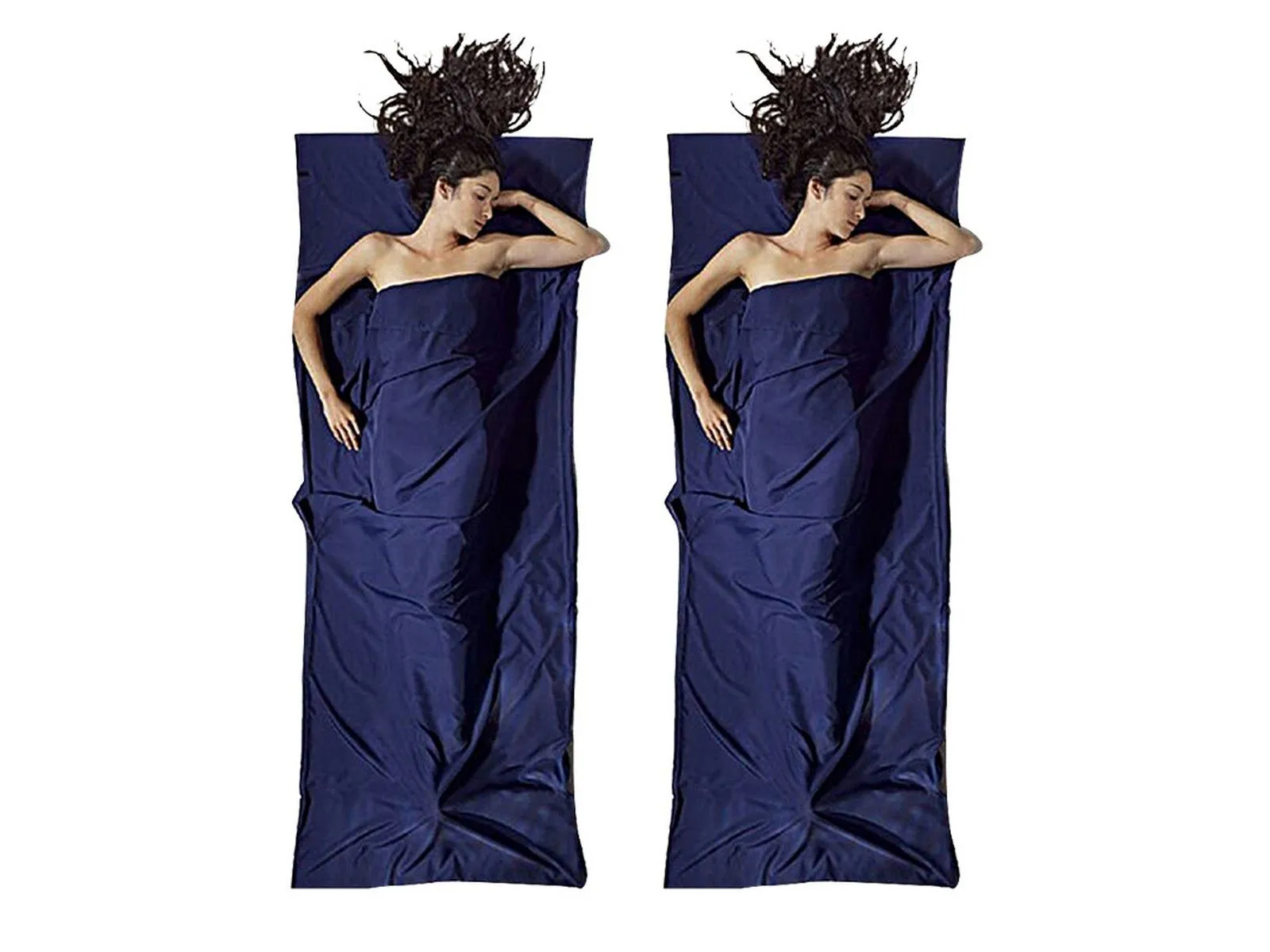 75x210cm 2Pcs Portable Travel - Multi-device compatible Blue Sleeping Bag Navy Affordable delivery Camping Liner for Sheet