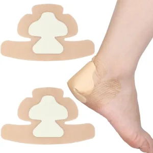 7"x 9" Heel Bordered Silicone Foam Dressing Waterproof Elbow Foot Wound Care Adhesive Bandages with High Absorbent Pads for Hip Knee Replacement Surgery Ulcer Pressure Sores (Pack of 2