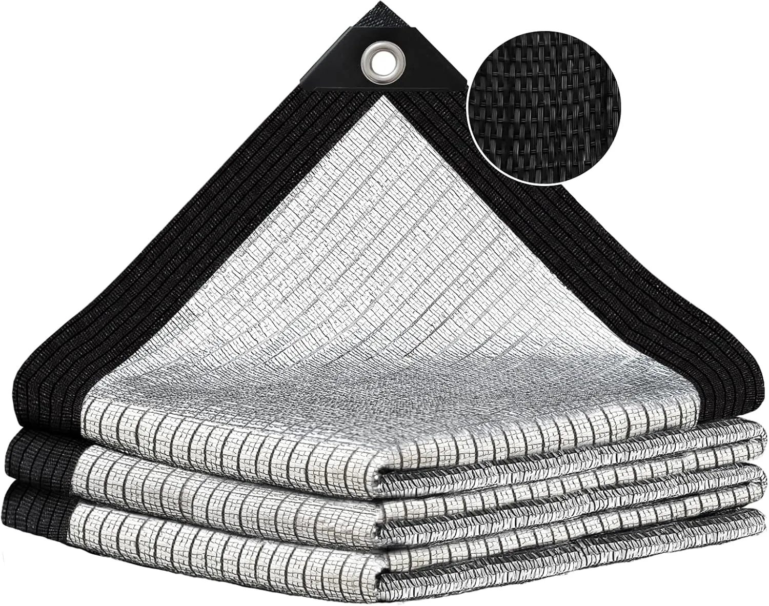 80% Silver Shade Cloth for Garden,Pergola,Greenhouse,Chicken Coop,Kennels,Shade Cloth with Grommets,Simple Hanging Covers