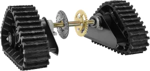 880mm 35" Rear Axle Track Assembly Go Kart Buggy Quad Rear Wheel Axle Shaft Assembly Complete Karting UTV ATV Snow Sand Snowmobile Rear Axle Track Assembly Kit, ATV Rear Track Assembly