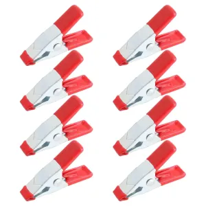 8pcs Carbon Steel Spring Clamps Strong Alligator Clips Multifunction Tent Clamp