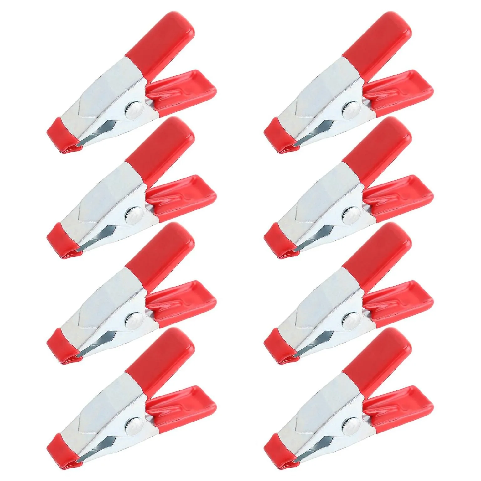 8pcs Carbon Steel Spring Clamps Strong Alligator Clips Multifunction Tent Clamp