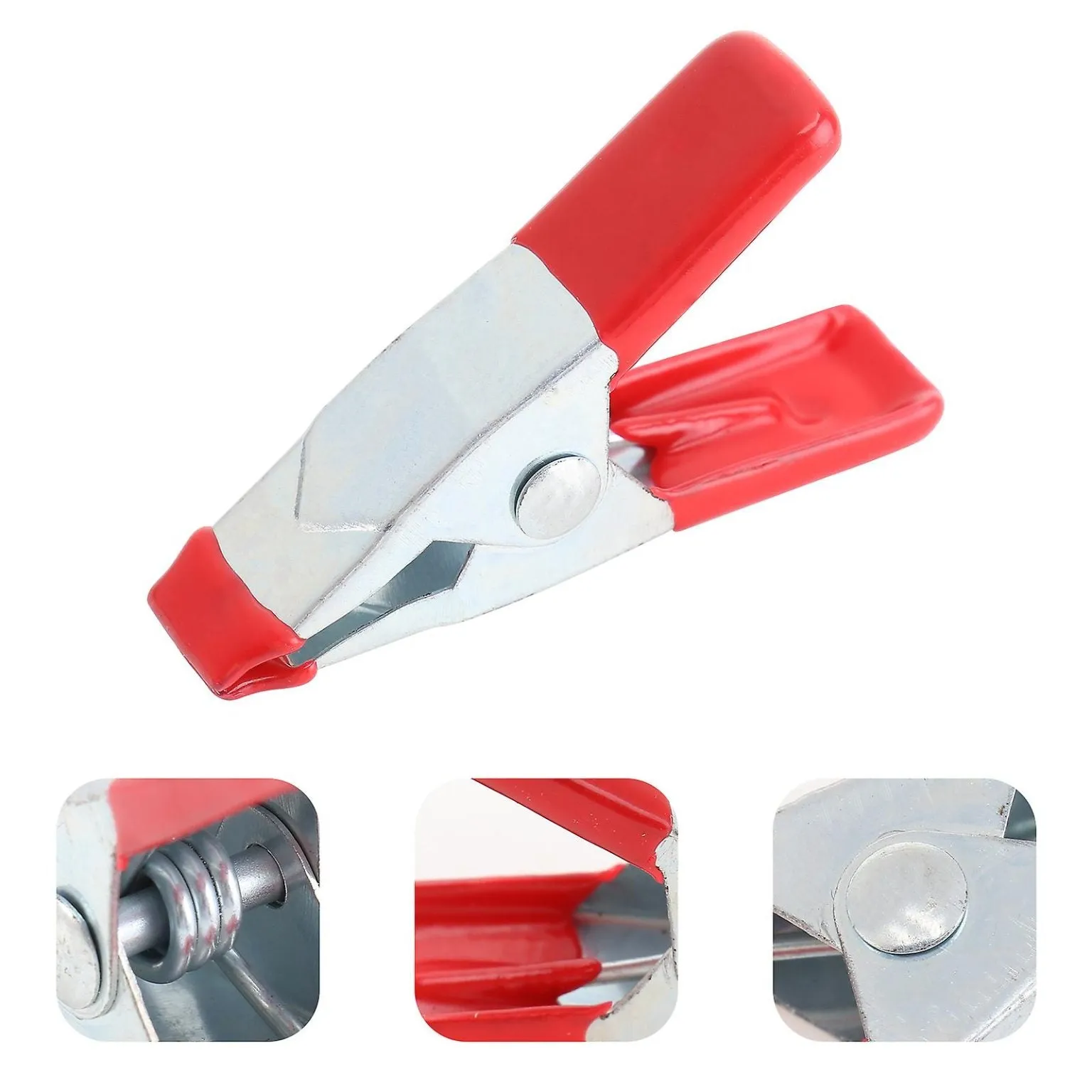 8pcs Carbon Steel Spring Clamps Strong Alligator Clips Multifunction Tent Clamp
