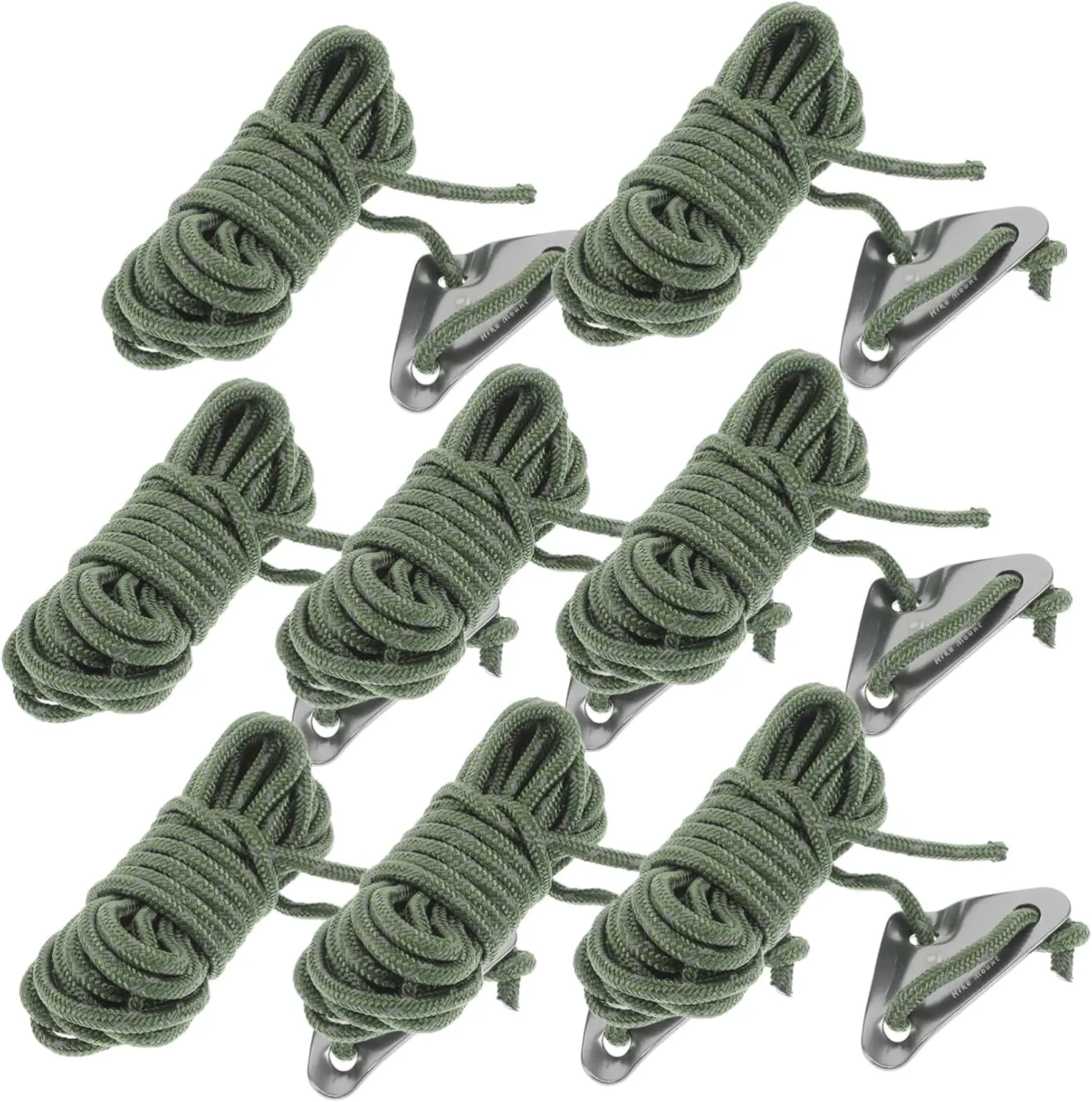8Pcs Reflective Camping Tent Rope High Strength Cord for Tarp and Tree Climbing Versatile Outdoor Gear for Securing and Adjusting for Hiking