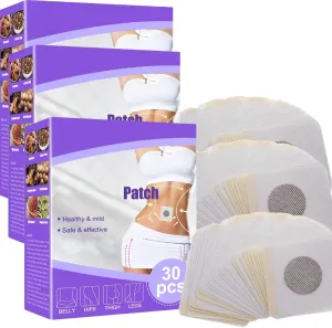 90Pcs Mugwort Patches, Wormwood Stickes, Wormwood Sticker Bulk, Sticker for Women and Men, Natural Mugwort Pads, Belly Patches Bulk(3 Box Kit), Purple