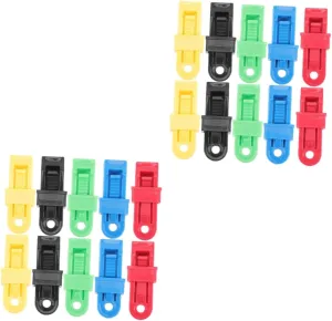 ABOOFAN 2sets Multipurpose Tent Fixers Heavy Duty Tent Clips Rv Canopy Clips Tarp Camping Clamps Easy to Use 10pcs*2