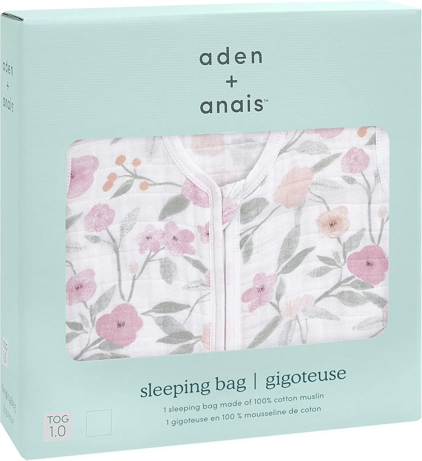 aden   anais Baby Sleeping Bag, Wearable Swaddle Blanket for Girls & Boys, Newborn Sleep Sack, Breathable & Lightweight