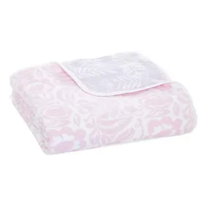 aden   anais Essentials Dream Blanket, Muslin Baby Blankets for Girls & Boys, Ideal Lightweight Newborn Nursery & Crib Blanket, Shower & Registry Gift, Damsel - Savoy