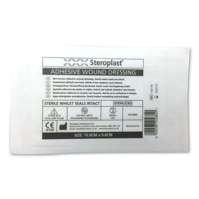 Adhesive Wound Pad - 9cm x 15cm (Pack of 5)