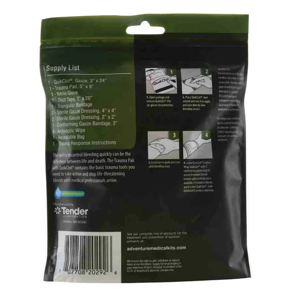 Adventure Medical Kits | Trauma Pak First Aid Kit with QuickClot