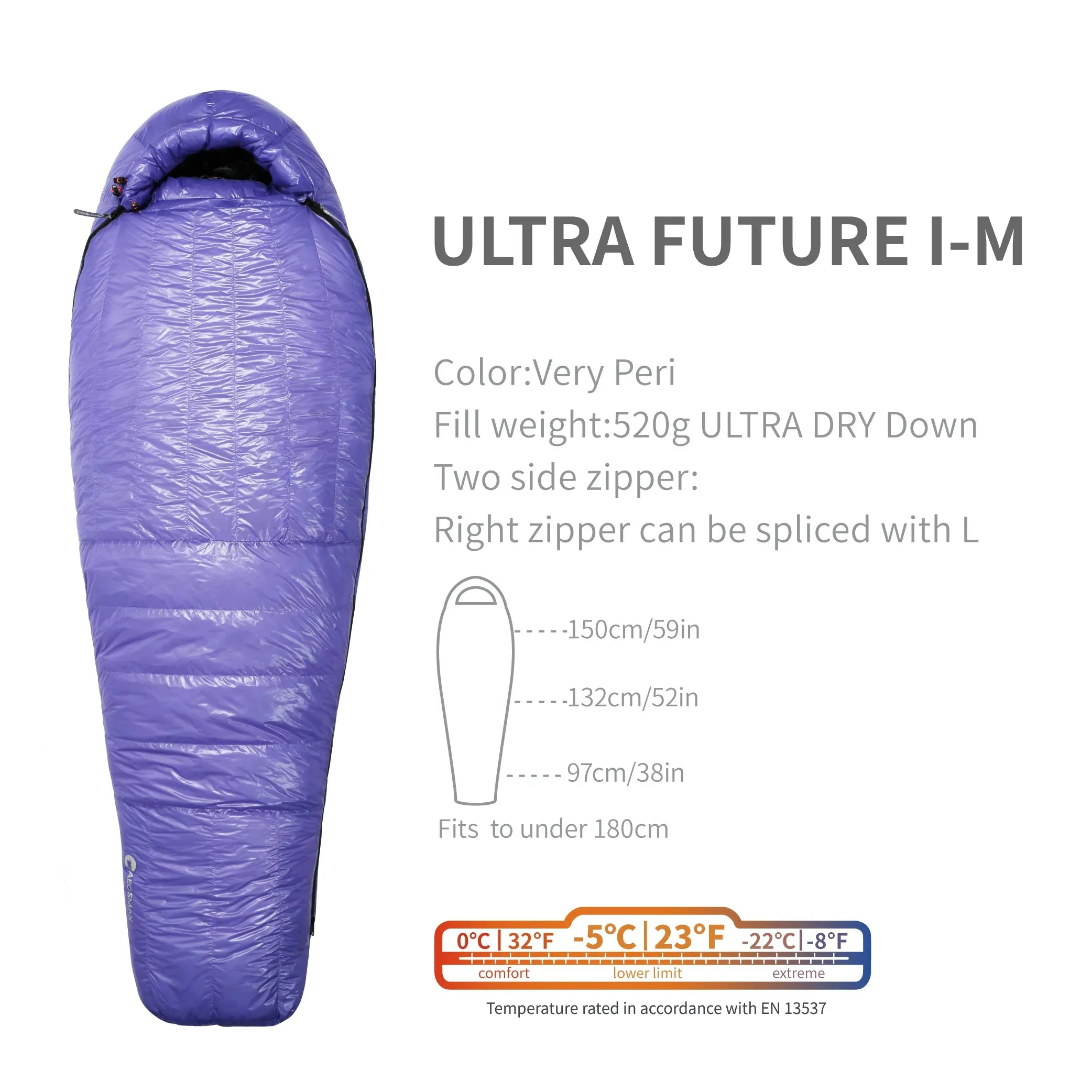 AEGISMAX ULTRA FUTURE 10D 800FP Ultra Dry Down Sleeping Bag -18 Degree Thicken Winter Ultralight