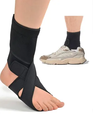 AFO Foot Drop Brace for Walking with Shoes, Drop Foot Brace Soft Night Splint for for Sleeping, Adjustable Foot Support (Right)