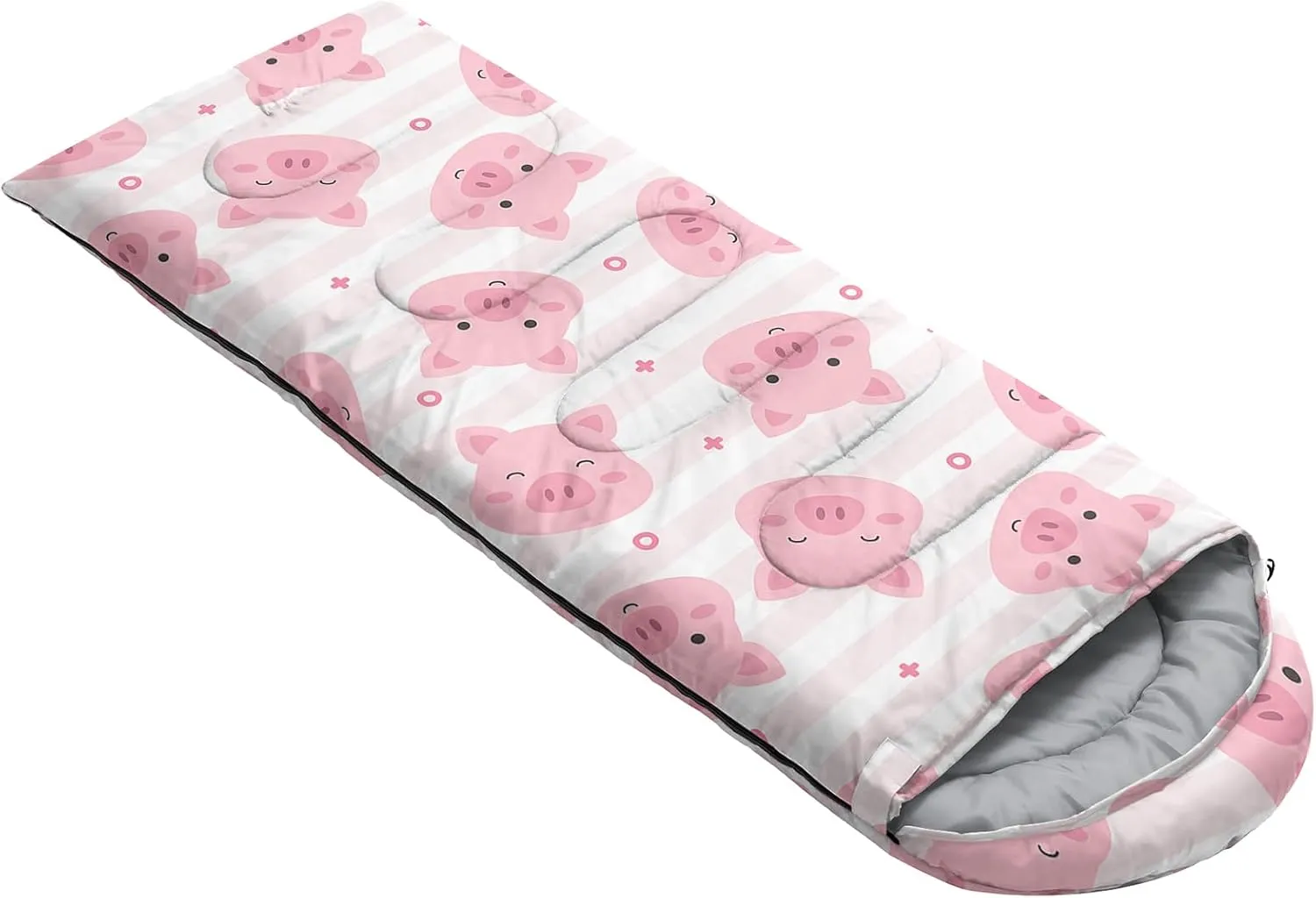 AILONEN Black & Gold King Crown Sleeping Bag for Boys Girls,Warm and Cool Weather,Lightweight,Waterproof Backpacking,King and Queen Money Dollar Printed Sleeping Bag for Camping