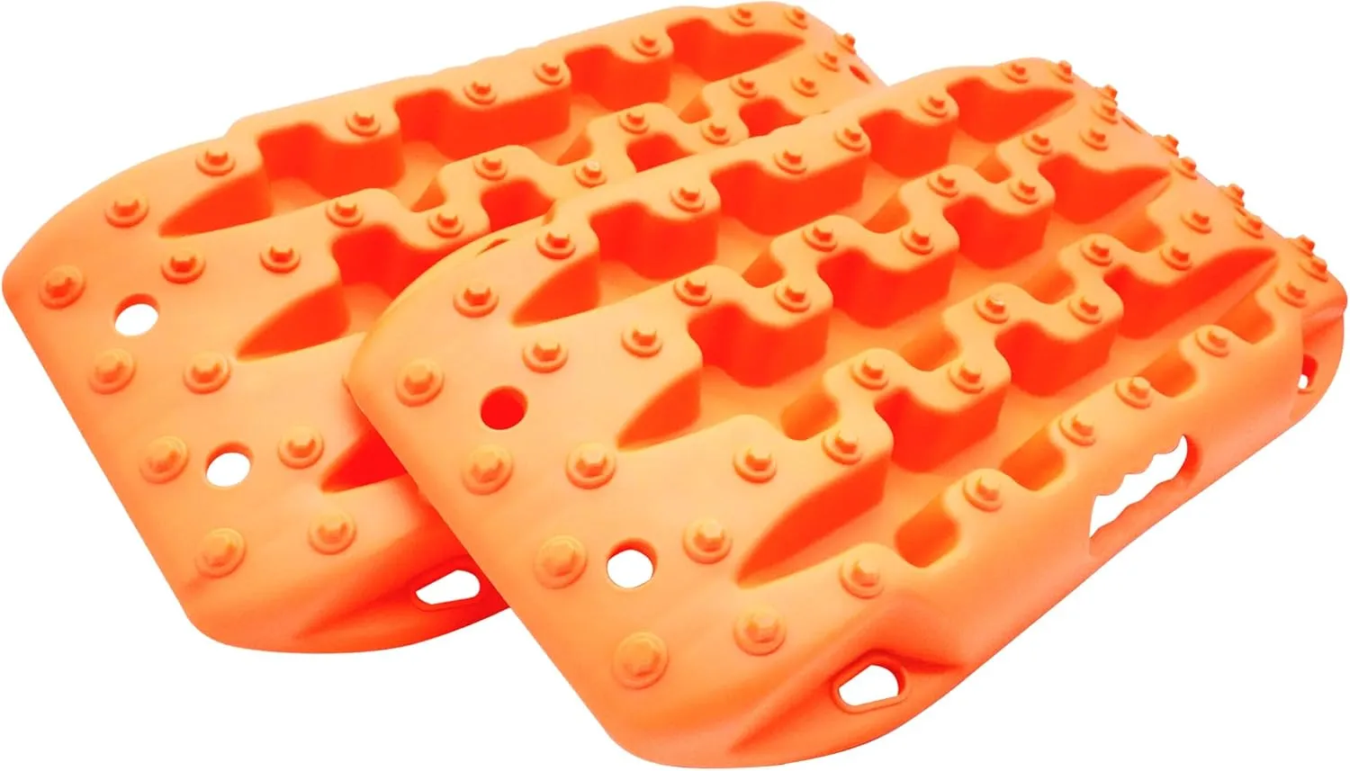 ALL-TOP Recovery Traction Boards Mini, 2PCS Off Road Bendable Tire Ladder Tracks for Sand Mud Snow (3rd Gen, Orange)