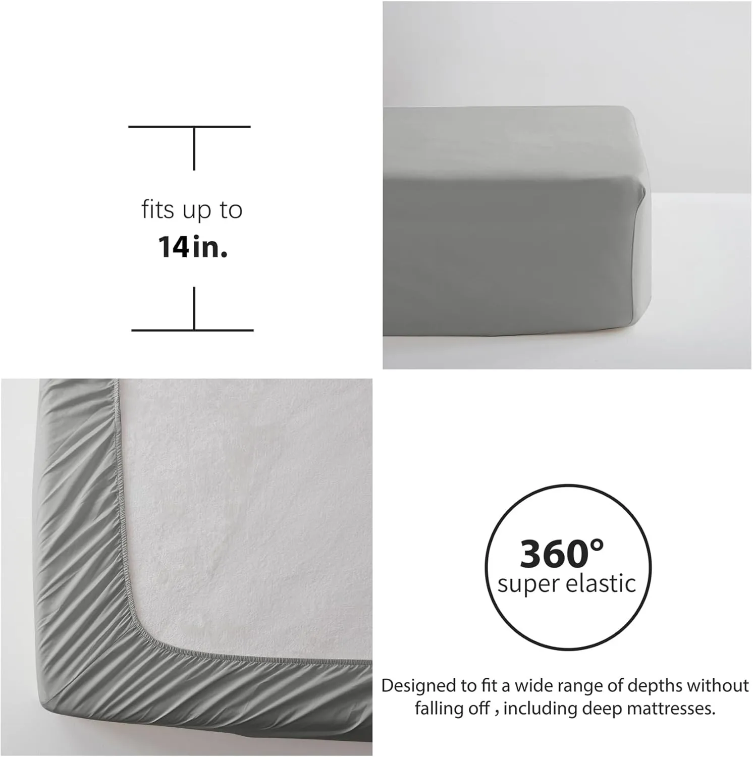 Anluoer Queen Comforter Set 7 Pieces, Grey Tufted Bed in a Bag with Comforters and Pillowcases, All Season Bedding Sets with 1 Comforter, 2 Pillow Shams, 2 Pillowcases, 1 Fitted Sheet