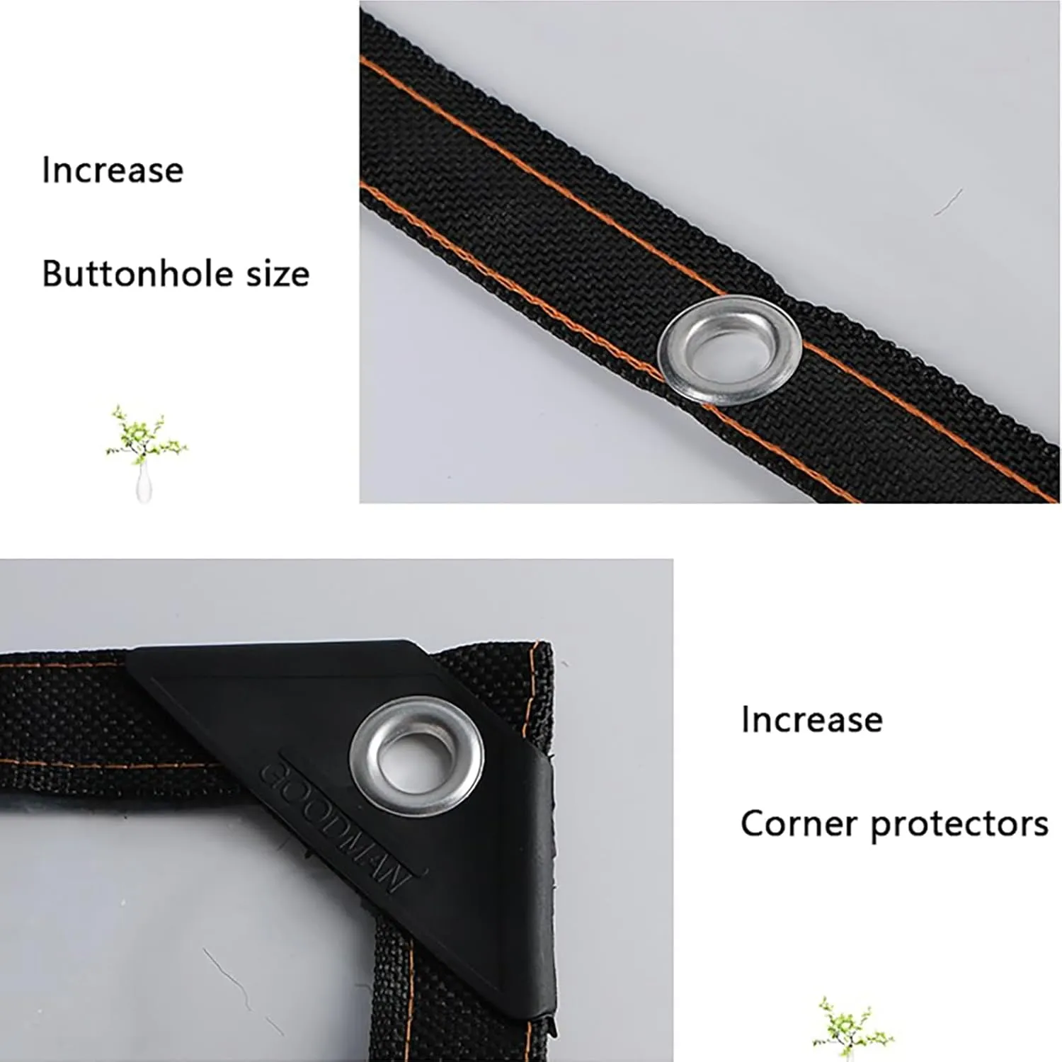 Anti-Tear Thin Cover,Transparent Waterproof Tarpaulin,Transparent Heavy Duty Water Resistant Tarp Cover,for Outdoor, Camping & Construction, Clear(7x10 ft(2x3m))