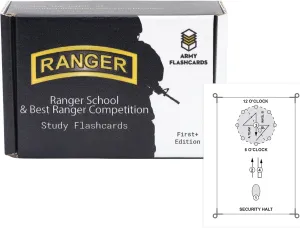 Army Flashcards - Ranger School Instructional Flashcards | 100 of The Most Important Terms & Concepts from Army's Ranger Handbook TC 3-21.76 | Study for The Best Ranger Competition | Made in USA