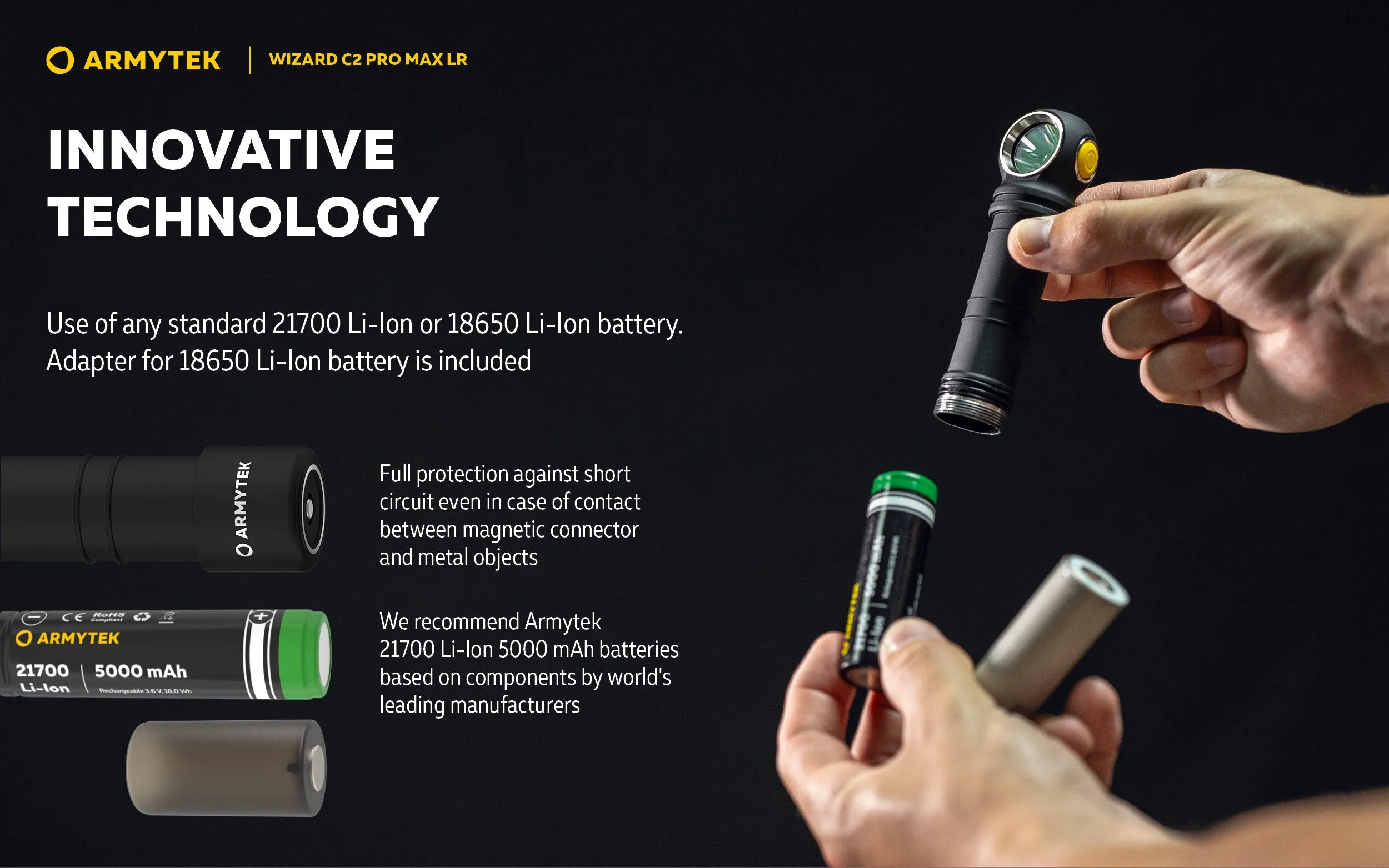 ARMYTEK Wizard C2 Pro Max LR Headlamp -4150 Lumens Cool White