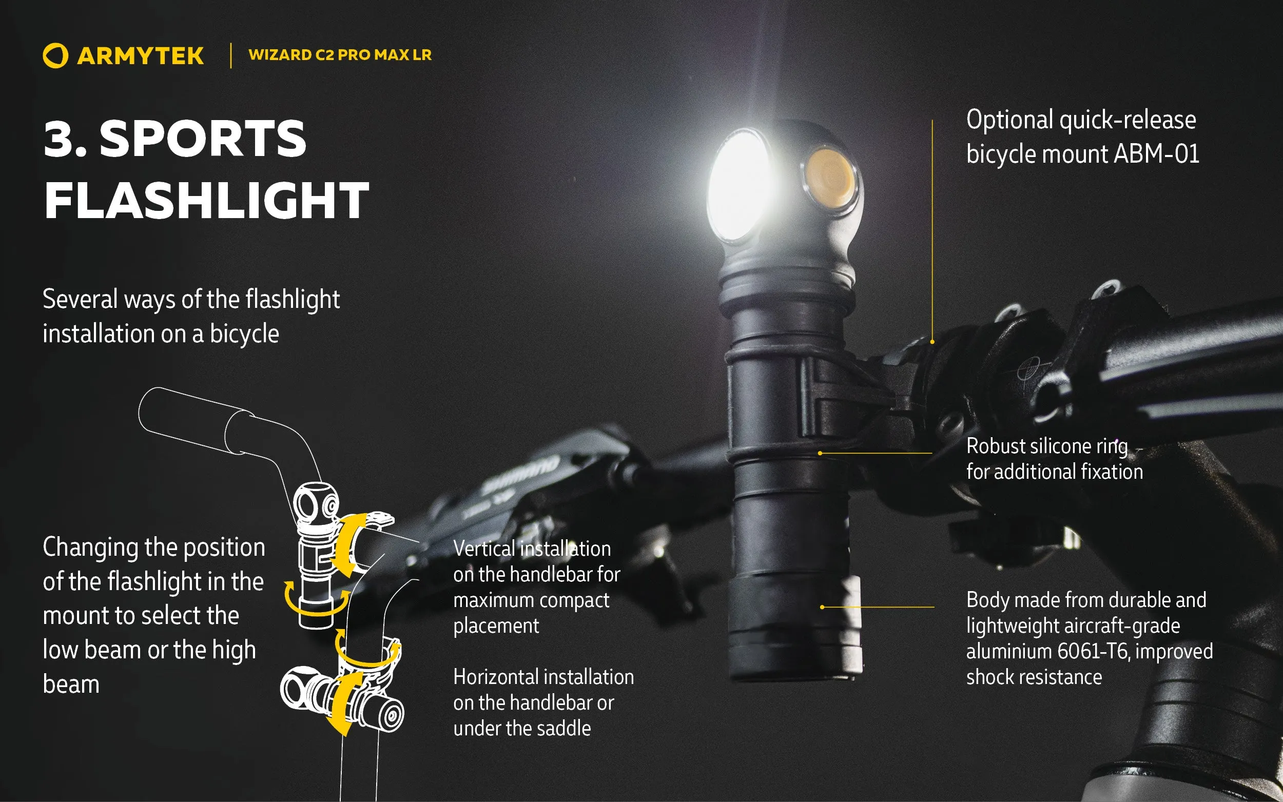 ARMYTEK Wizard C2 Pro Max LR Headlamp -4150 Lumens Cool White