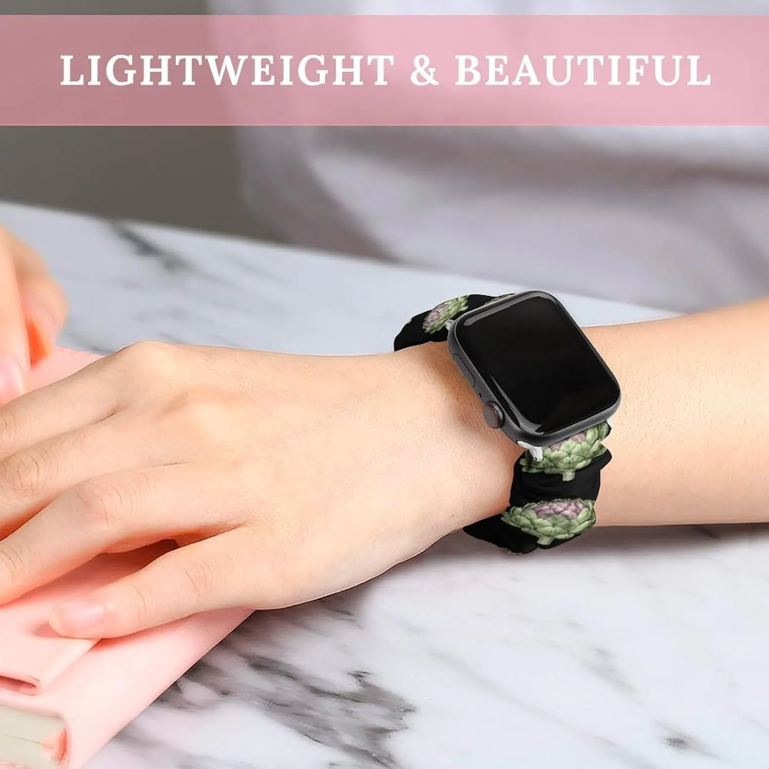 Artichoke Hand-Drawn Fashion Watch Strap Scrunchies Wristbands Compatible With IWatch Series