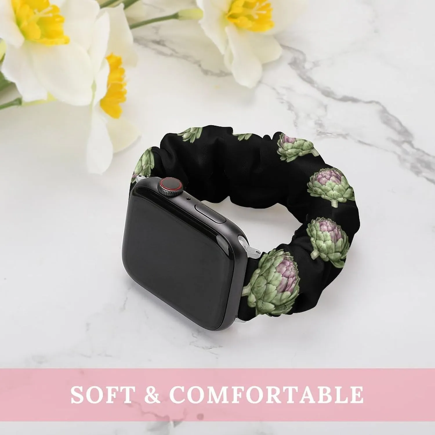 Artichoke Hand-Drawn Fashion Watch Strap Scrunchies Wristbands Compatible With IWatch Series